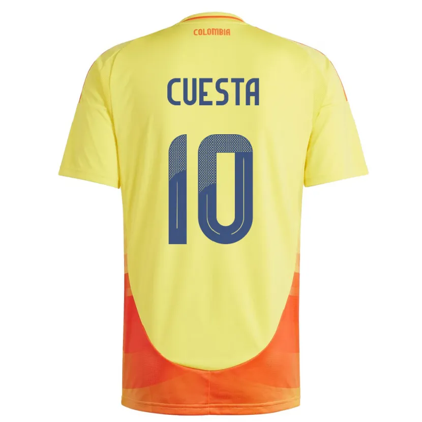 Danxen Kid Colombia Yisela Cuesta #10 Yellow Home Jersey 24-26 T-Shirt