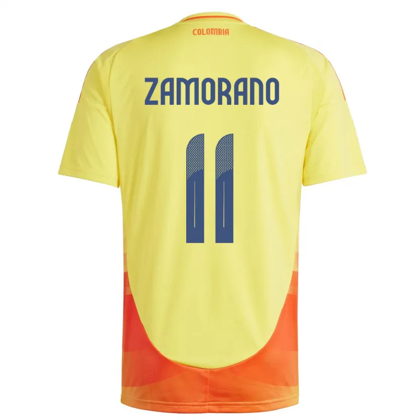 Danxen Kid Colombia Mariana Zamorano #11 Yellow Home Jersey 24-26 T-Shirt