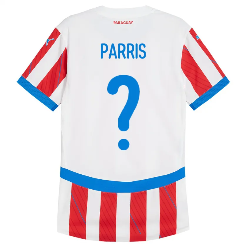 Danxen Kid Paraguay Mattías Parris #0 White Red Home Jersey 24-26 T-Shirt