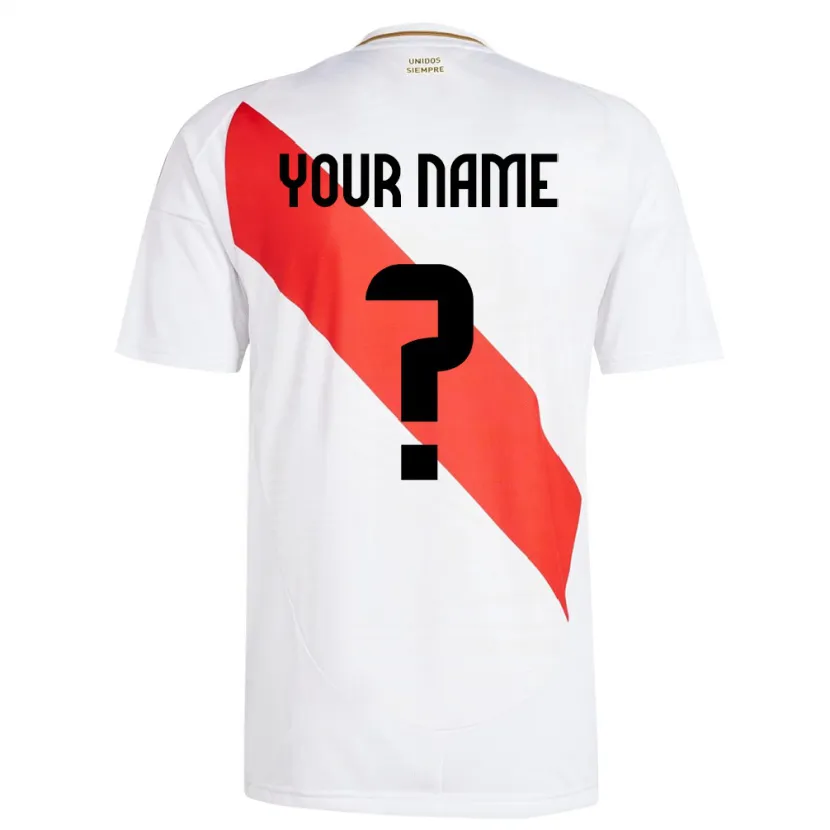 Danxen Kid Peru Your Name #0 White Home Jersey 24-26 T-Shirt