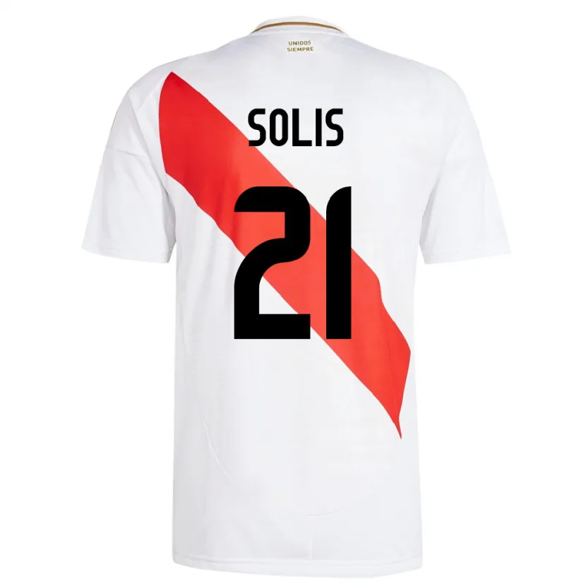 Danxen Kid Peru Renato Solís #21 White Home Jersey 24-26 T-Shirt