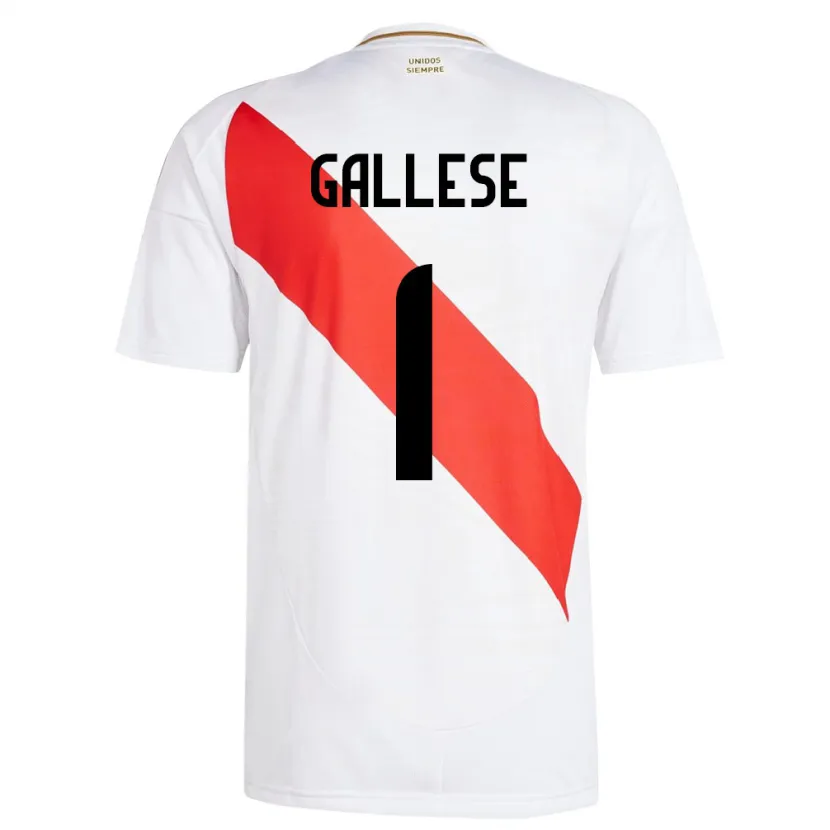 Danxen Kid Peru Pedro Gallese #1 White Home Jersey 24-26 T-Shirt