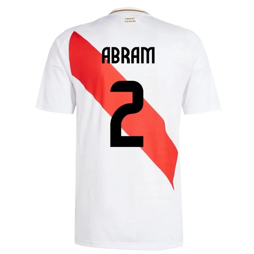 Danxen Kid Peru Luis Abram #2 White Home Jersey 24-26 T-Shirt