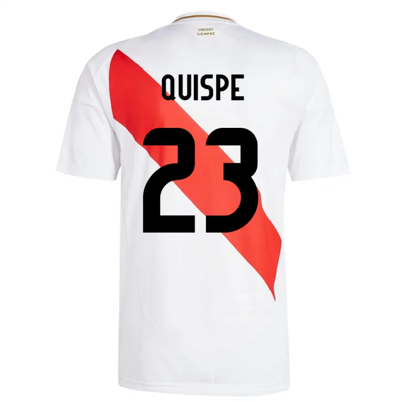 Danxen Kid Peru Piero Quispe #23 White Home Jersey 24-26 T-Shirt