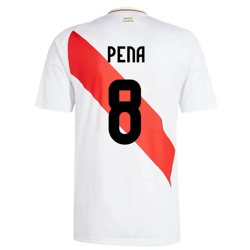 Danxen Kid Peru Sergio Peña #8 White Home Jersey 24-26 T-Shirt