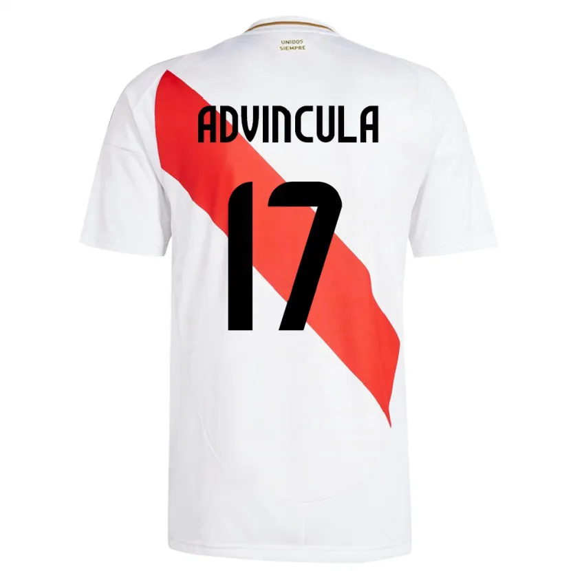 Danxen Kid Peru Luis Advíncula #17 White Home Jersey 24-26 T-Shirt