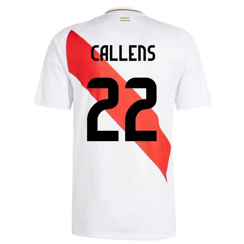 Danxen Kid Peru Alexander Callens #22 White Home Jersey 24-26 T-Shirt