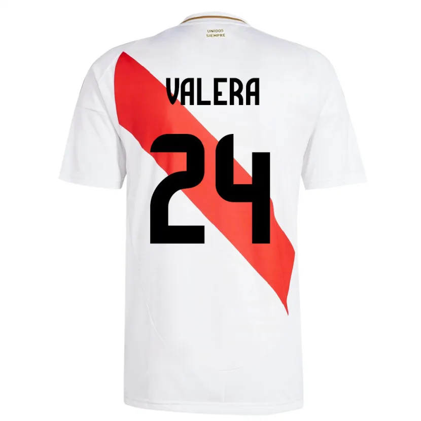 Danxen Kid Peru Álex Valera #24 White Home Jersey 24-26 T-Shirt