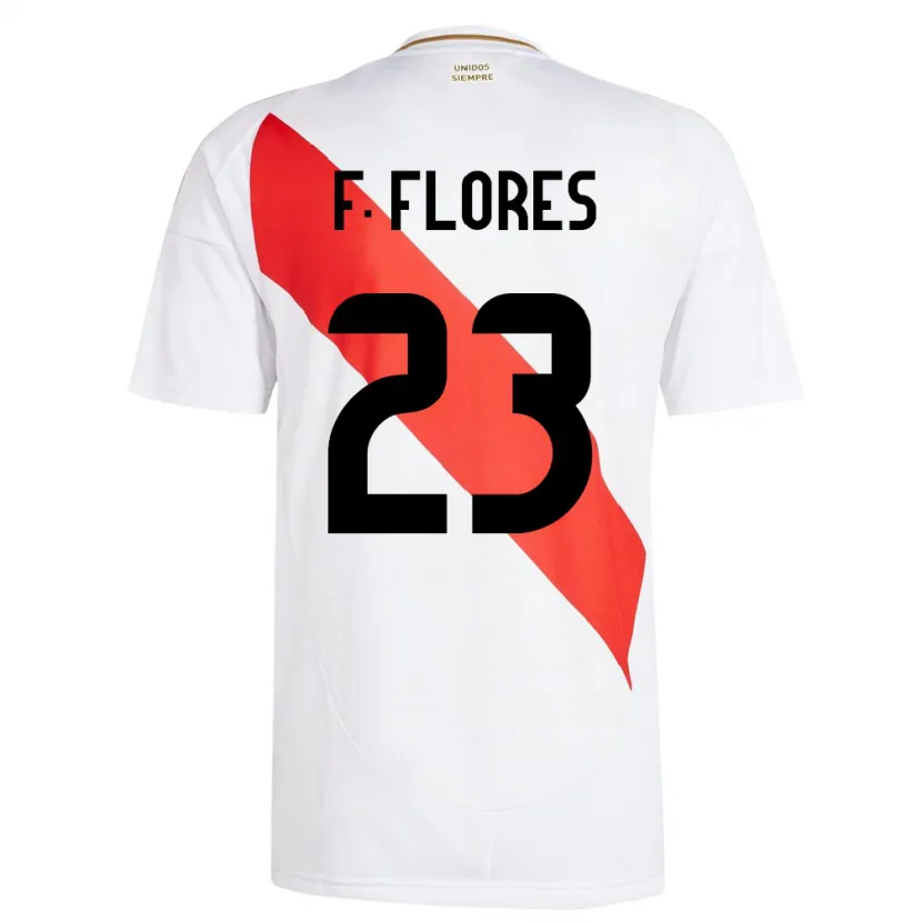 Danxen Kid Peru Franchesco Flores #23 White Home Jersey 24-26 T-Shirt