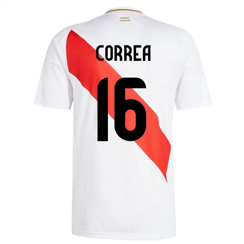 Danxen Kid Peru Eslyn Correa #16 White Home Jersey 24-26 T-Shirt