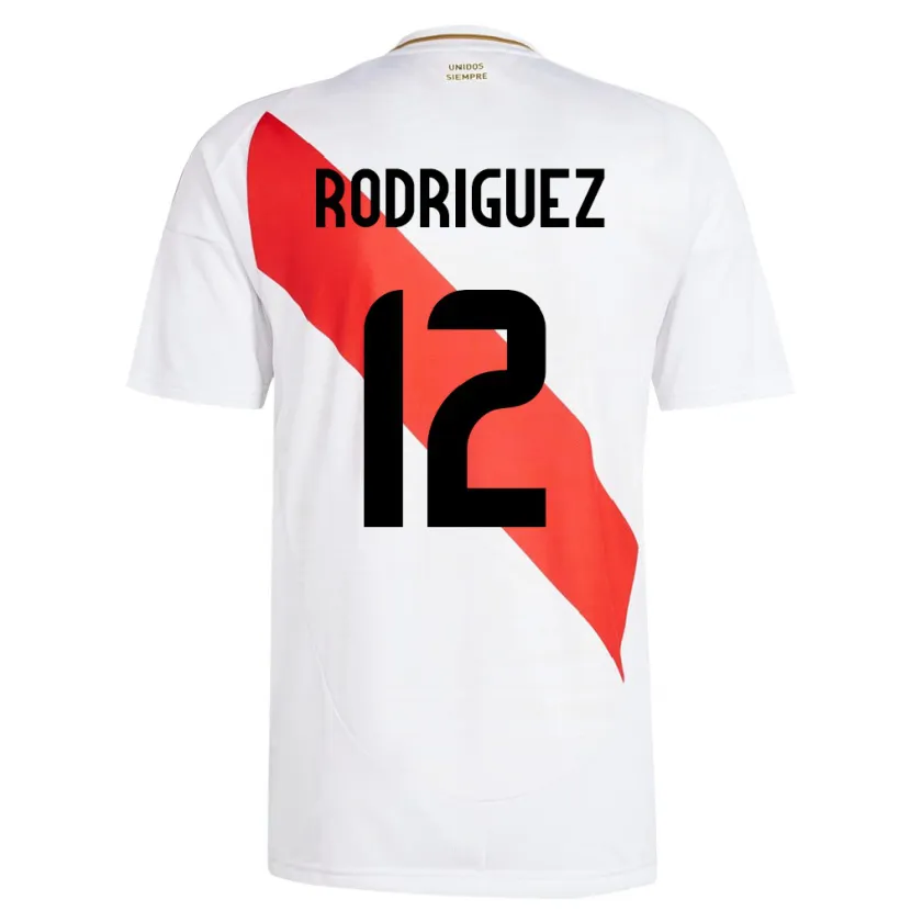 Danxen Kid Peru Jhefferson Rodríguez #12 White Home Jersey 24-26 T-Shirt