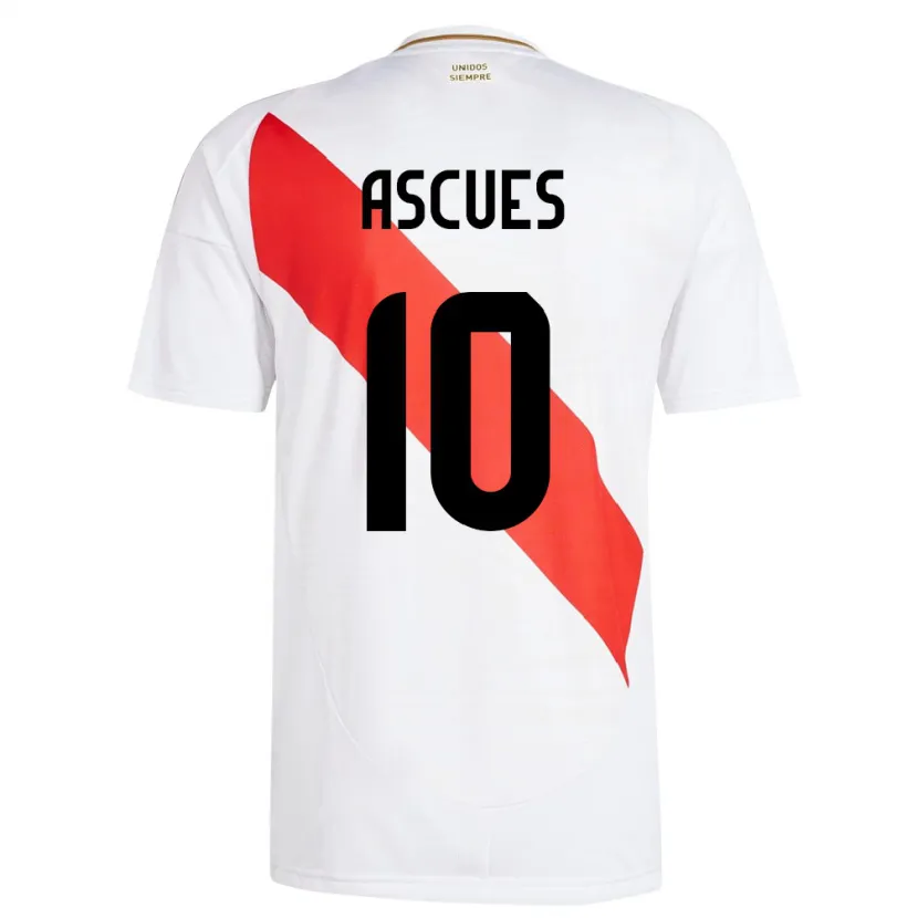 Danxen Kid Peru Adrián Ascues #10 White Home Jersey 24-26 T-Shirt