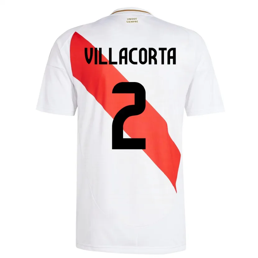 Danxen Kid Peru Anderson Villacorta #2 White Home Jersey 24-26 T-Shirt