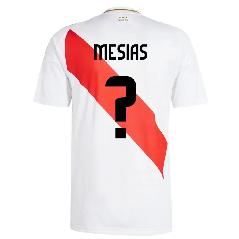 Danxen Kid Peru Fabrisio Mesías #0 White Home Jersey 24-26 T-Shirt