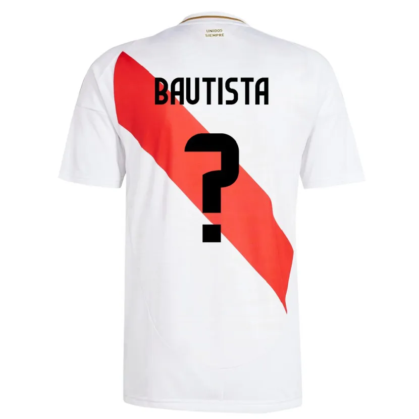 Danxen Kid Peru César Bautista #0 White Home Jersey 24-26 T-Shirt