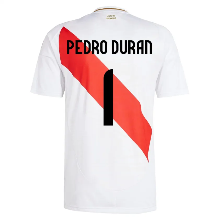 Danxen Kid Peru Juan Pedro Durán #1 White Home Jersey 24-26 T-Shirt