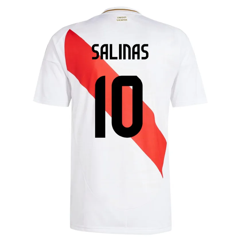 Danxen Kid Peru Thiago Salinas #10 White Home Jersey 24-26 T-Shirt