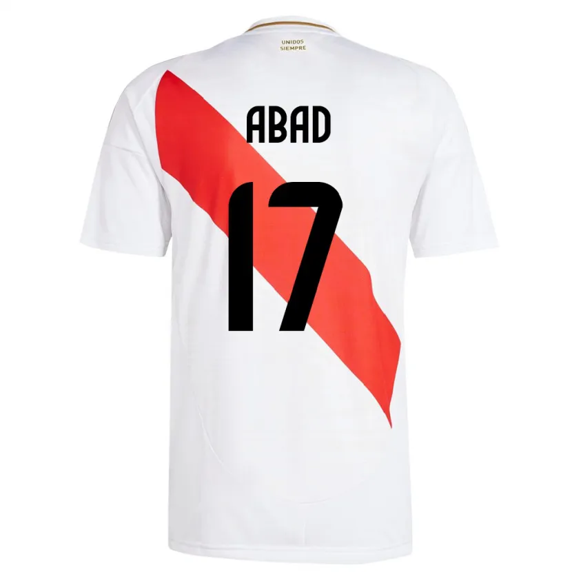 Danxen Kid Peru Kelvin Abad #17 White Home Jersey 24-26 T-Shirt