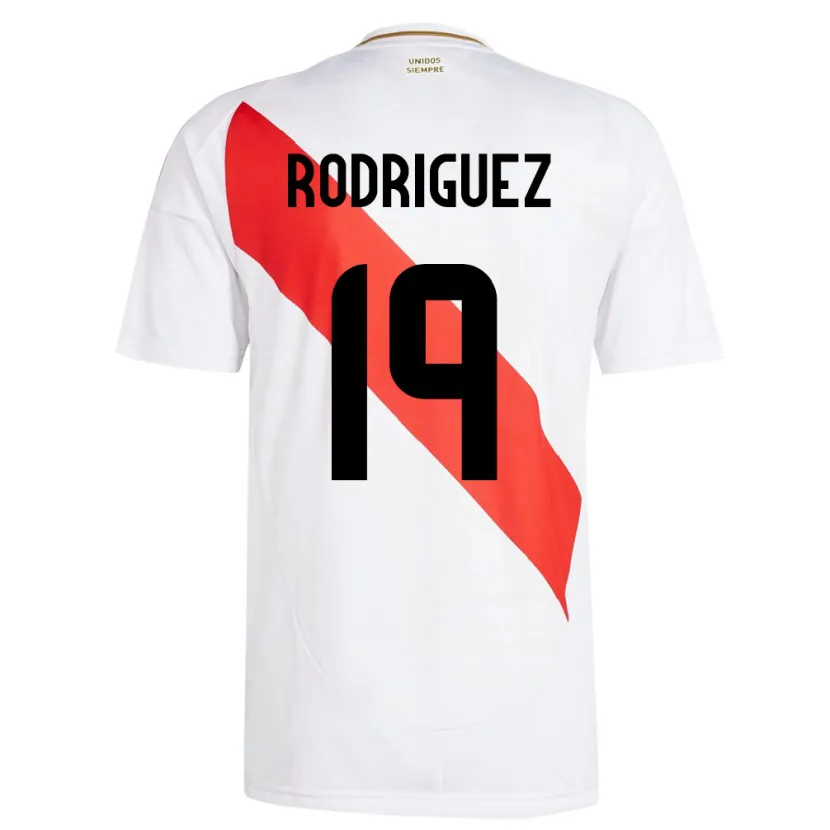 Danxen Kid Peru Mateo Rodríguez #19 White Home Jersey 24-26 T-Shirt