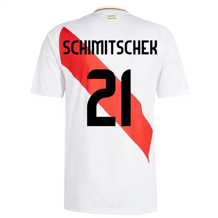 Danxen Kid Peru Ian Schimitschek #21 White Home Jersey 24-26 T-Shirt