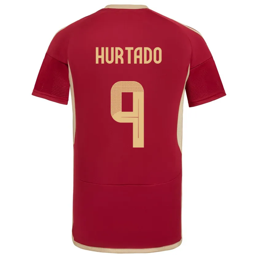 Danxen Kid Venezuela Jan Hurtado #9 Burgundy Home Jersey 24-26 T-Shirt