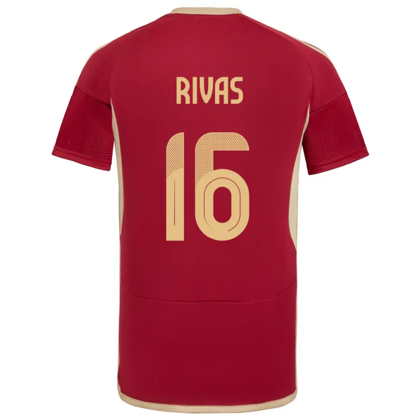 Danxen Kid Venezuela Renne Rivas #16 Burgundy Home Jersey 24-26 T-Shirt