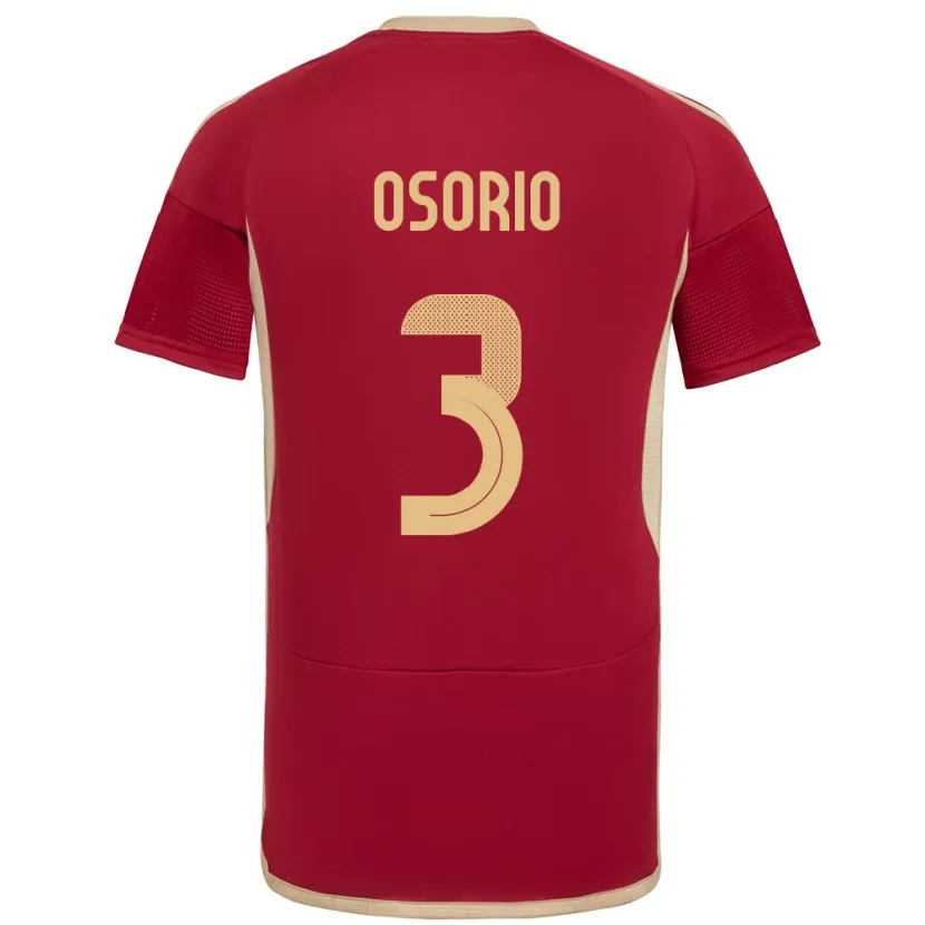 Danxen Kid Venezuela Yordan Osorio #3 Burgundy Home Jersey 24-26 T-Shirt