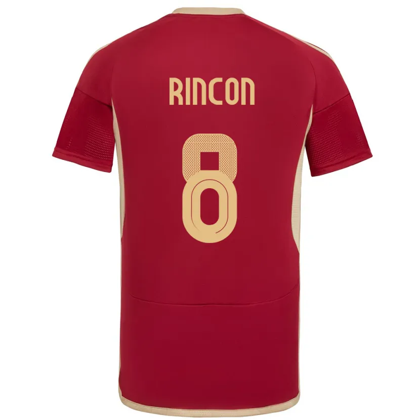 Danxen Kid Venezuela Tomás Rincón #8 Burgundy Home Jersey 24-26 T-Shirt