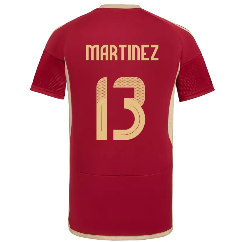 Danxen Kid Venezuela José Martínez #13 Burgundy Home Jersey 24-26 T-Shirt