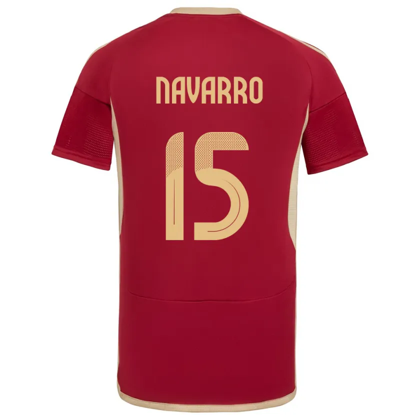 Danxen Kid Venezuela Miguel Navarro #15 Burgundy Home Jersey 24-26 T-Shirt