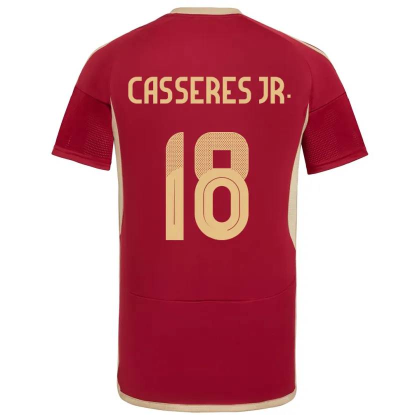 Danxen Kid Venezuela Cristian Cásseres Jr. #18 Burgundy Home Jersey 24-26 T-Shirt