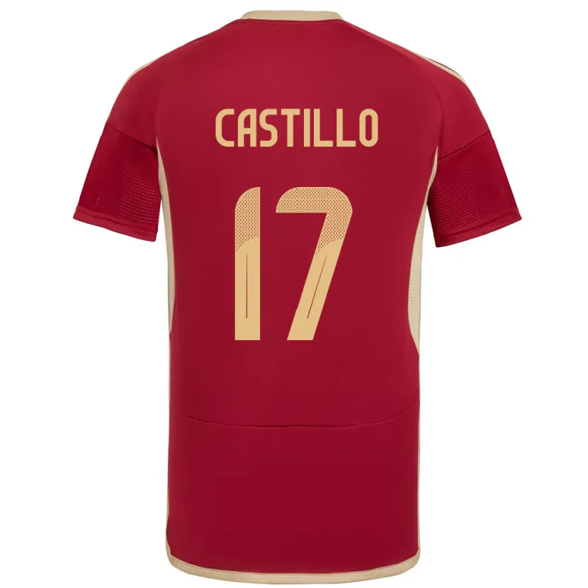 Danxen Kid Venezuela Edson Castillo #17 Burgundy Home Jersey 24-26 T-Shirt