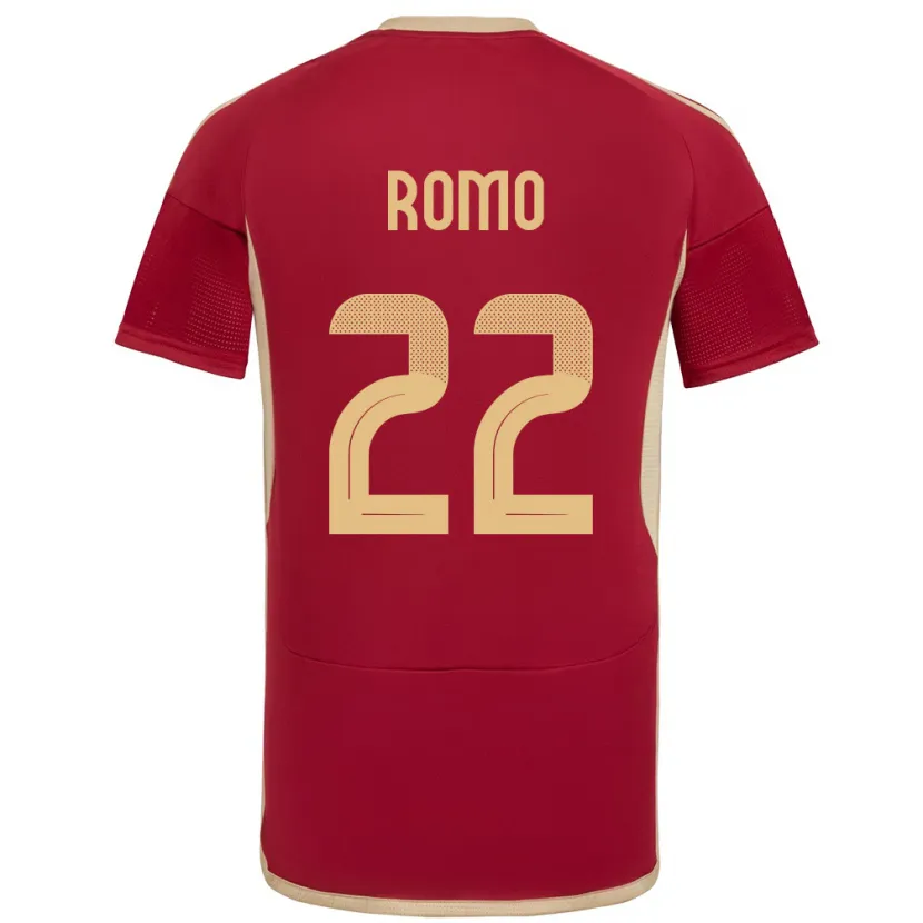 Danxen Kid Venezuela Rafael Romo #22 Burgundy Home Jersey 24-26 T-Shirt