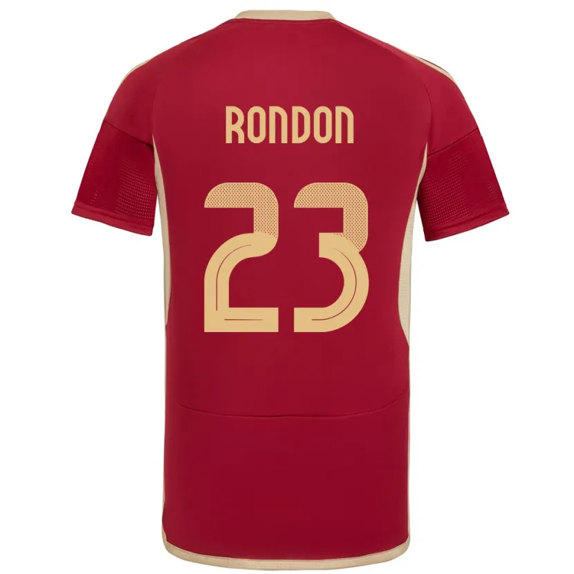 Danxen Kid Venezuela Salomón Rondón #23 Burgundy Home Jersey 24-26 T-Shirt