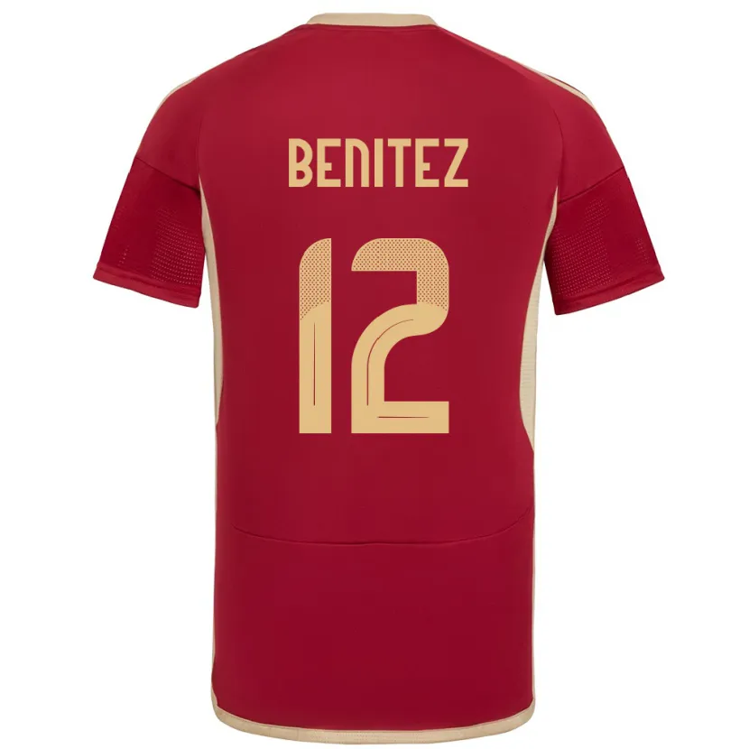 Danxen Kid Venezuela Frankarlos Benítez #12 Burgundy Home Jersey 24-26 T-Shirt