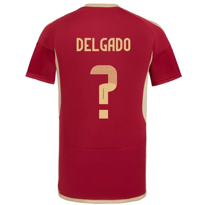 Danxen Kid Venezuela Álex Delgado #0 Burgundy Home Jersey 24-26 T-Shirt