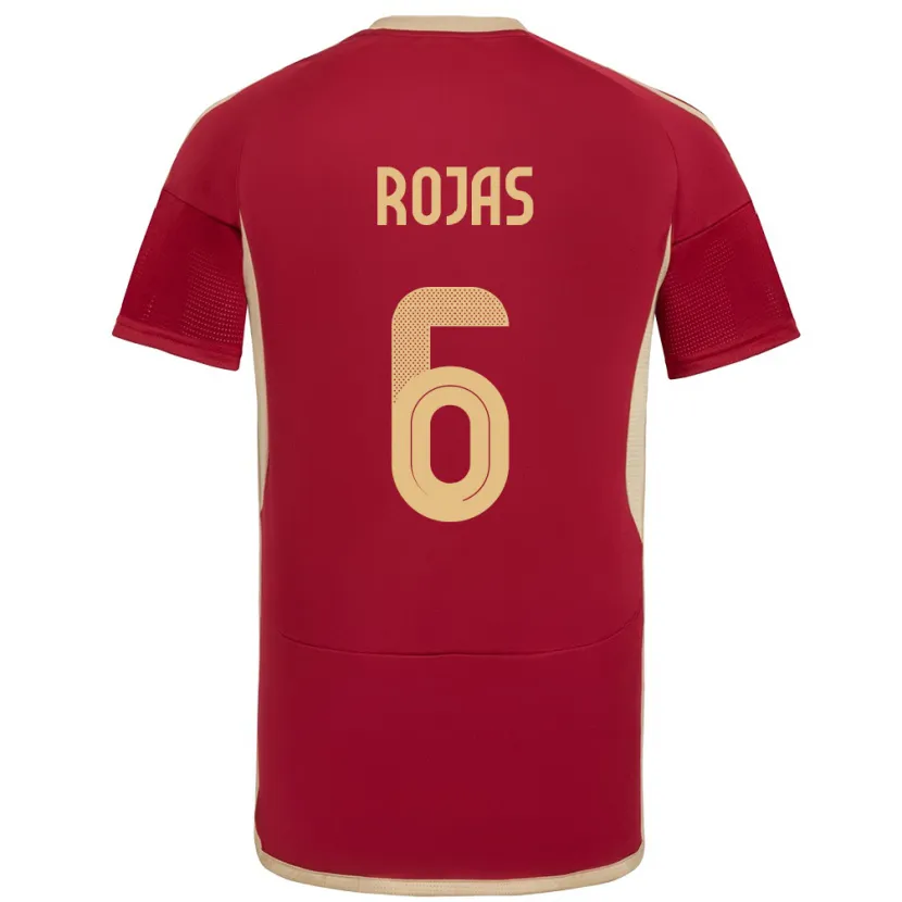 Danxen Kid Venezuela Carlos Rojas #6 Burgundy Home Jersey 24-26 T-Shirt