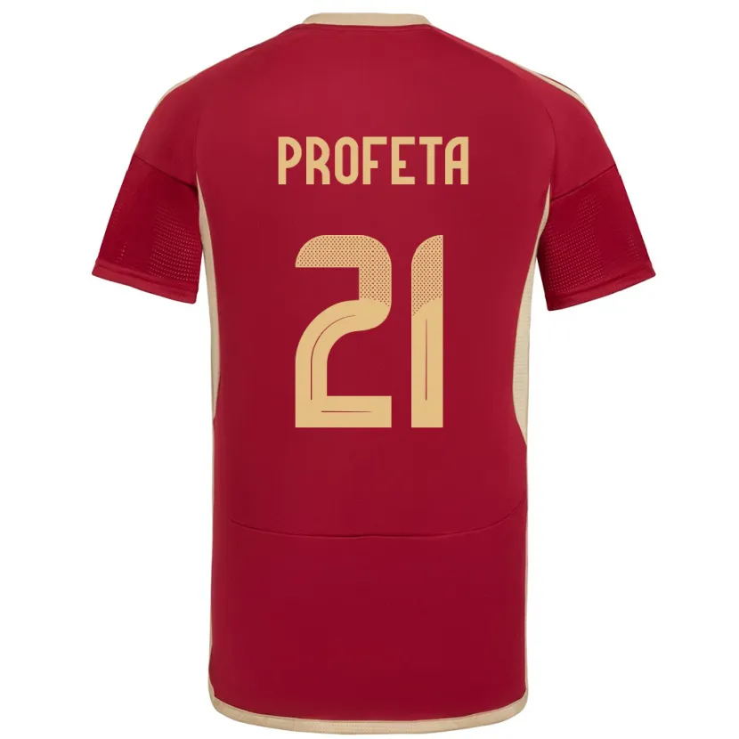 Danxen Kid Venezuela Nicola Profeta #21 Burgundy Home Jersey 24-26 T-Shirt