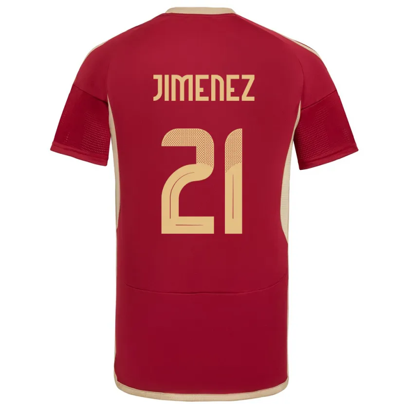 Danxen Kid Venezuela Marianyela Jiménez #21 Burgundy Home Jersey 24-26 T-Shirt