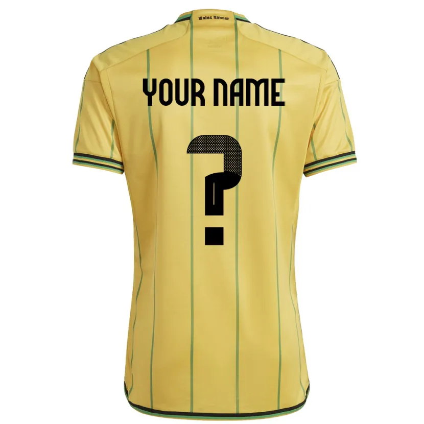 Danxen Kid Jamaica Your Name #0 Yellow Home Jersey 24-26 T-Shirt