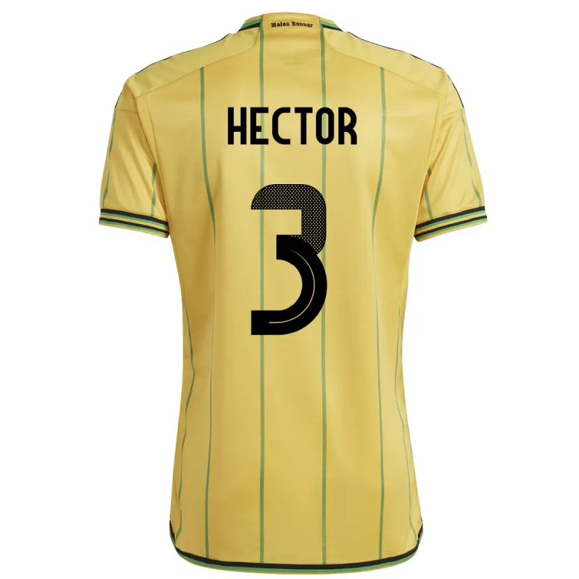 Danxen Kid Jamaica Michael Hector #3 Yellow Home Jersey 24-26 T-Shirt