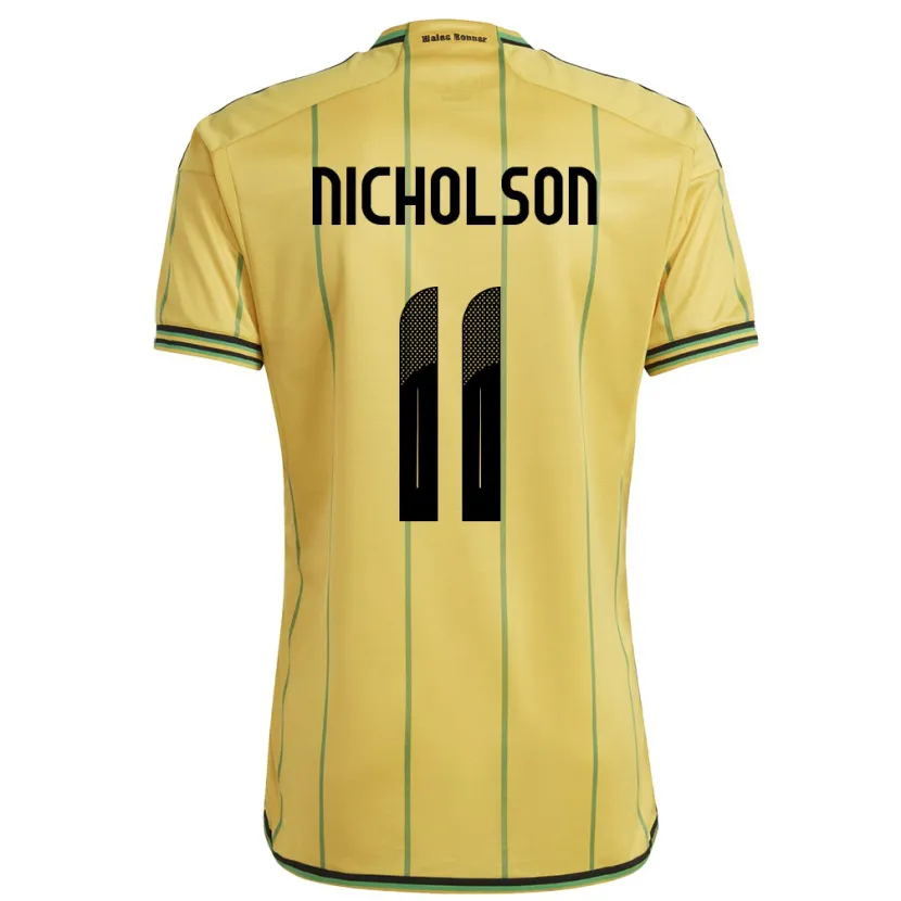 Danxen Kid Jamaica Shamar Nicholson #11 Yellow Home Jersey 24-26 T-Shirt