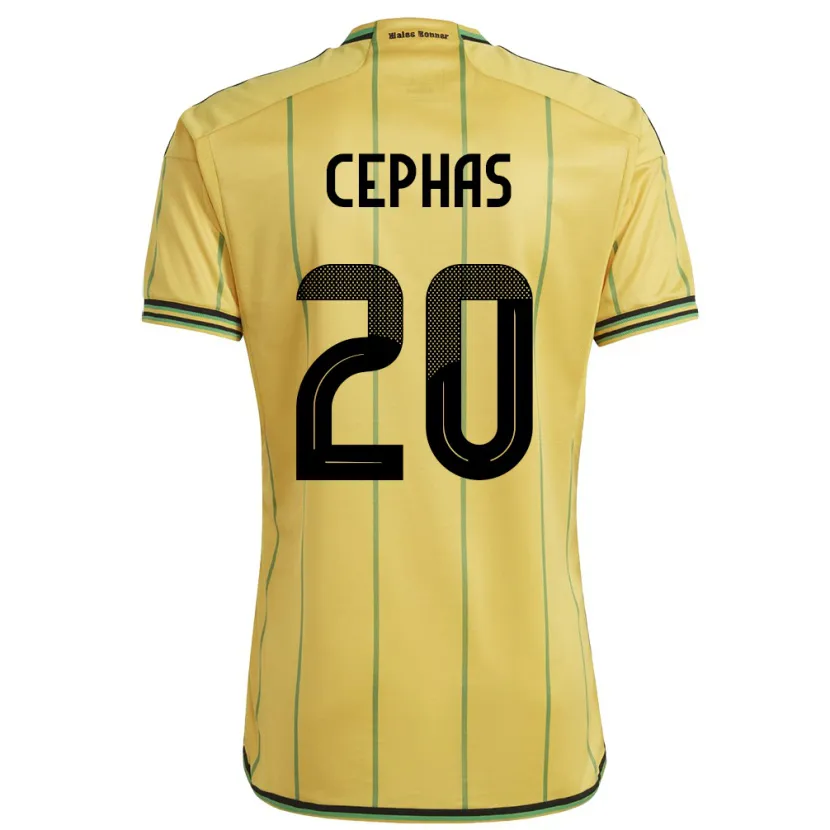 Danxen Kid Jamaica Renaldo Cephas #20 Yellow Home Jersey 24-26 T-Shirt