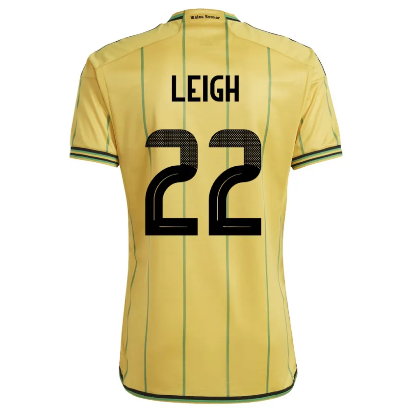 Danxen Kid Jamaica Greg Leigh #22 Yellow Home Jersey 24-26 T-Shirt