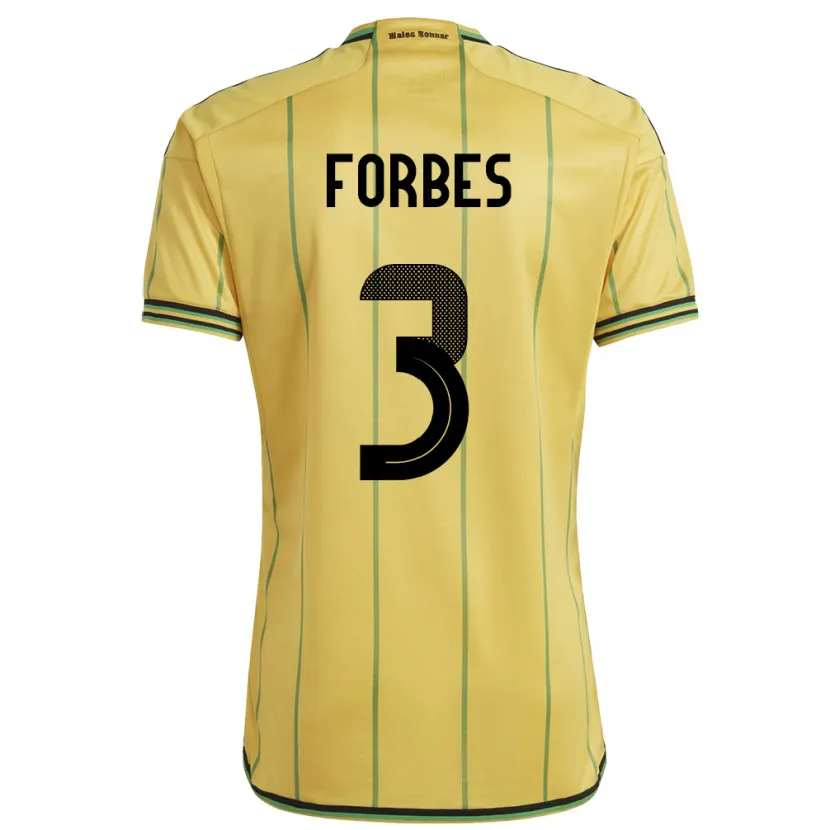 Danxen Kid Jamaica Michael Forbes #3 Yellow Home Jersey 24-26 T-Shirt