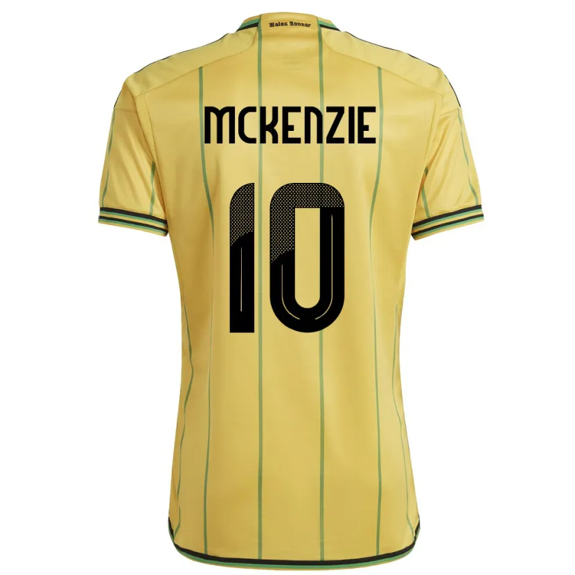 Danxen Kid Jamaica Denzel Mckenzie #10 Yellow Home Jersey 24-26 T-Shirt