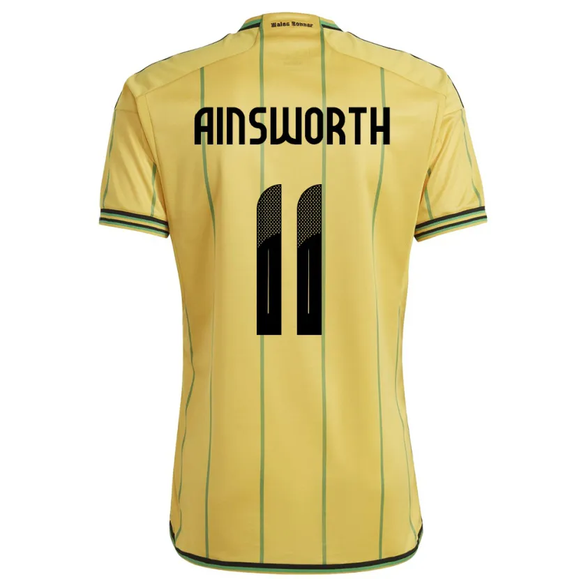 Danxen Kid Jamaica Christopher Ainsworth #11 Yellow Home Jersey 24-26 T-Shirt