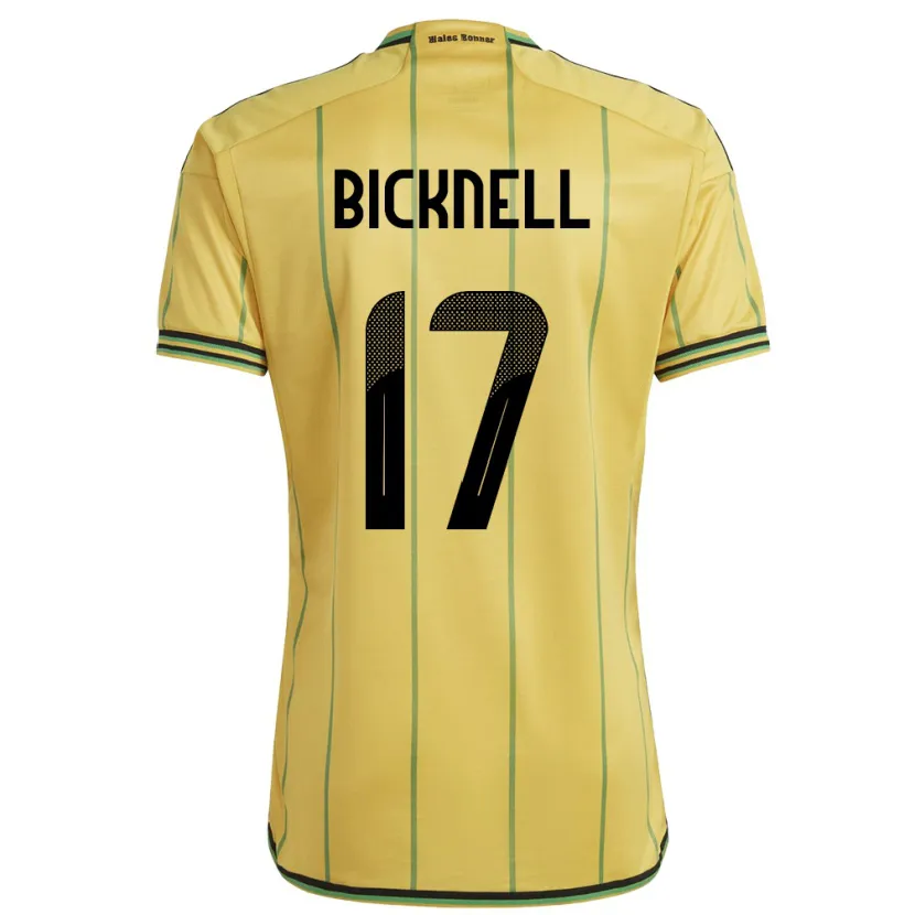 Danxen Kid Jamaica Alexander Bicknell #17 Yellow Home Jersey 24-26 T-Shirt