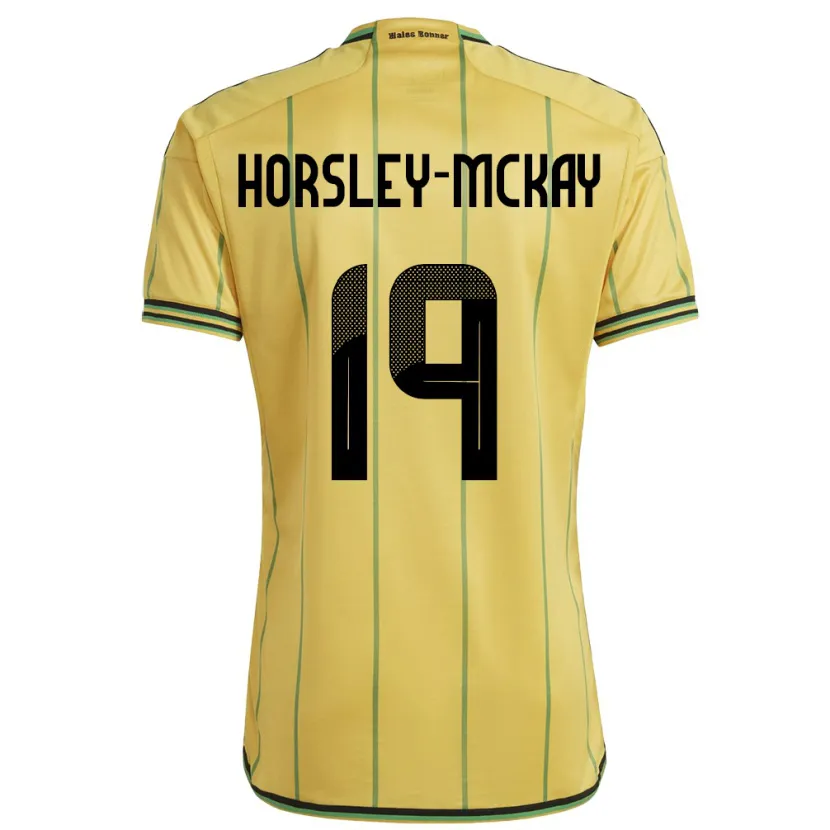 Danxen Kid Jamaica Kyron Horsley-Mckay #19 Yellow Home Jersey 24-26 T-Shirt