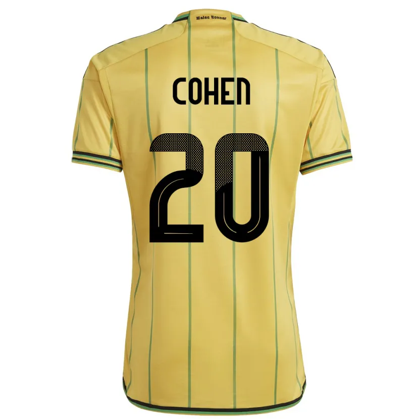 Danxen Kid Jamaica Dunsting Cohen #20 Yellow Home Jersey 24-26 T-Shirt